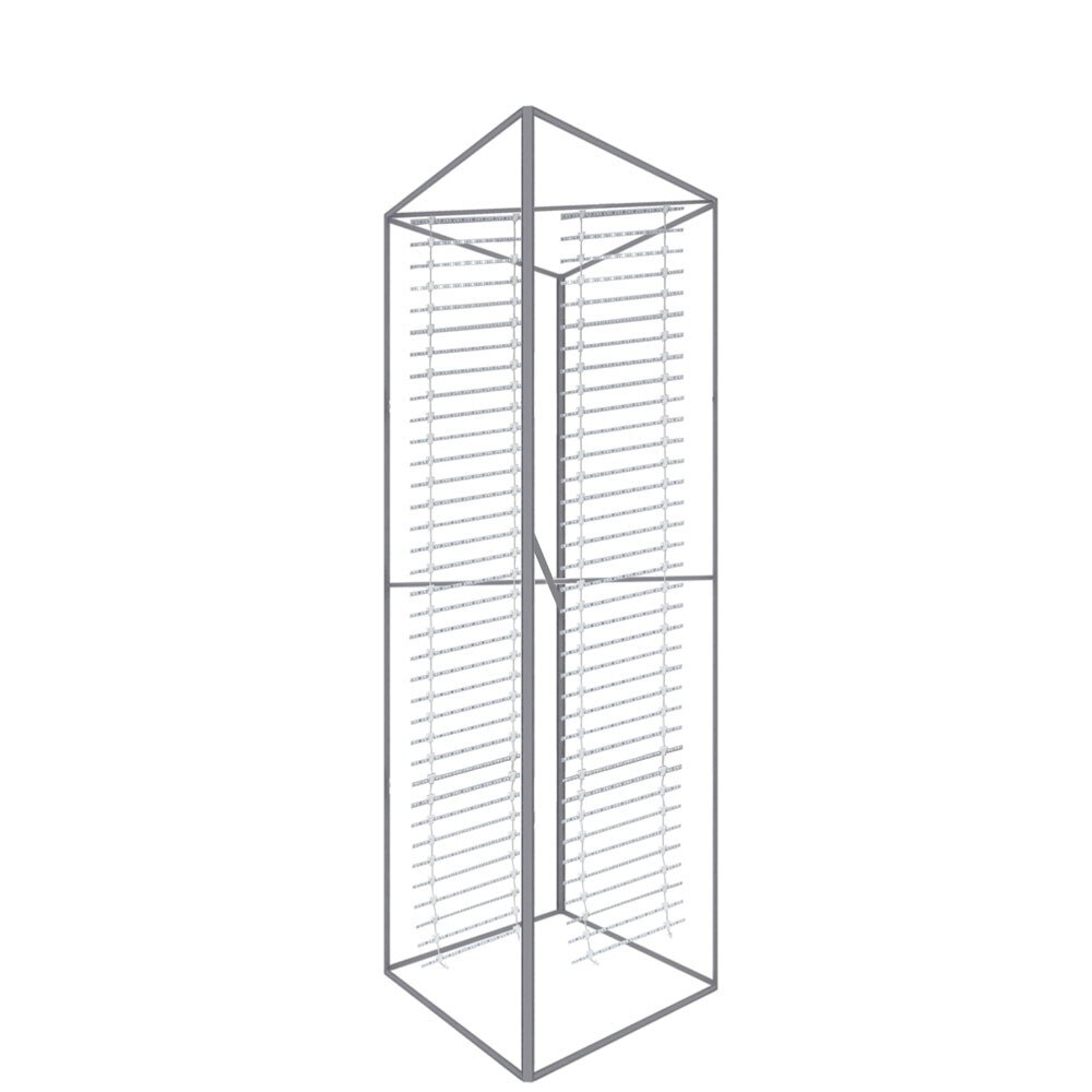 60D Big Sky Square Tower Silver Frame with Backlit — 5x12 Graphic Package
